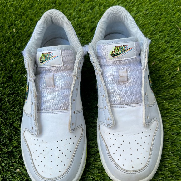 Nike Dunk Low GS '3D Swoosh Grey' Grade School Size 6.5Y/7.5W(DV3478-100) - Picture 5 of 8